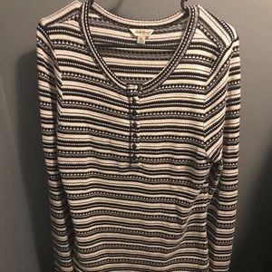 Lucky Brand striped long sleeve top